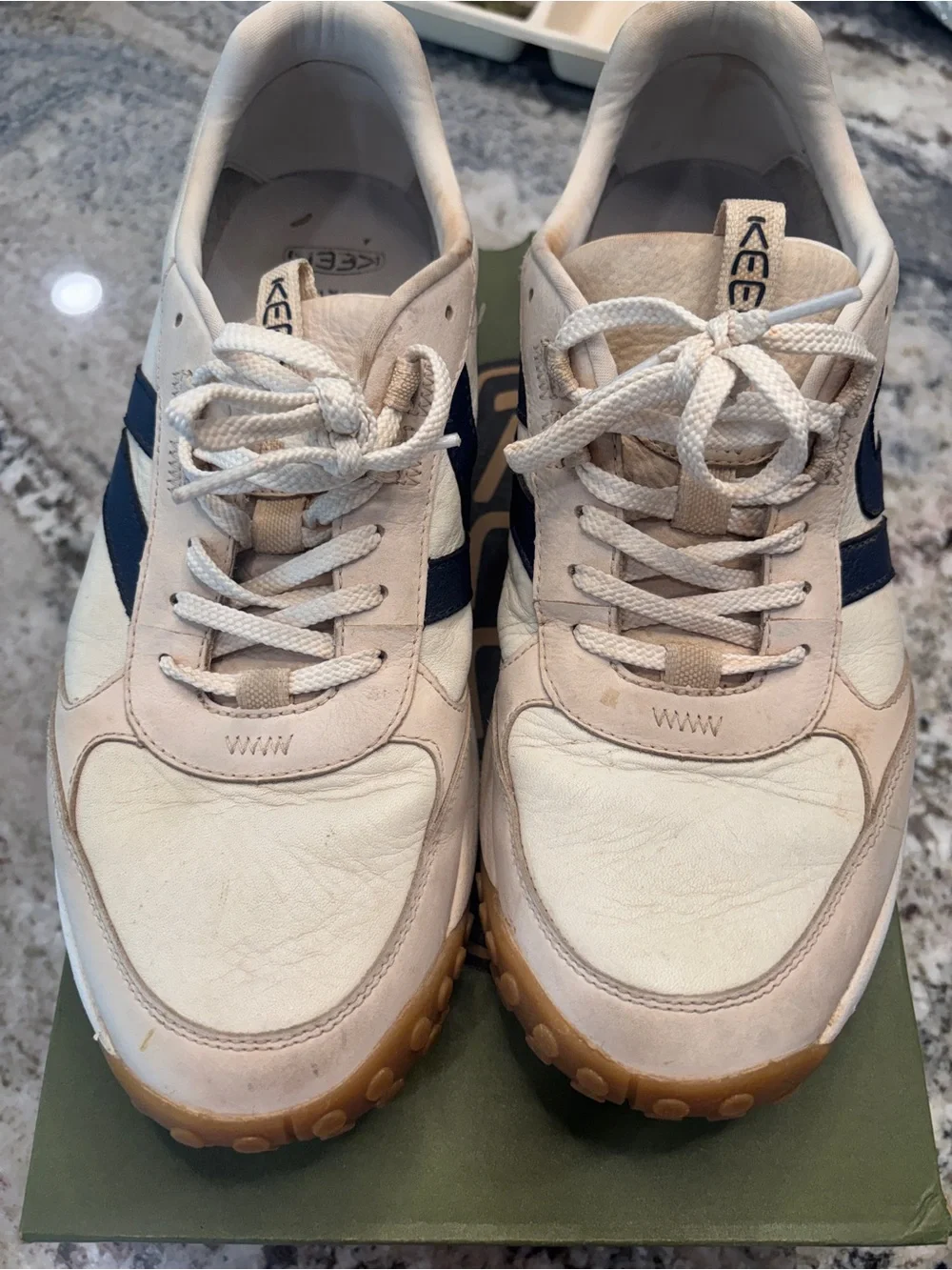 Keen men’s sneaker KS86 LEA birch/star white size 11